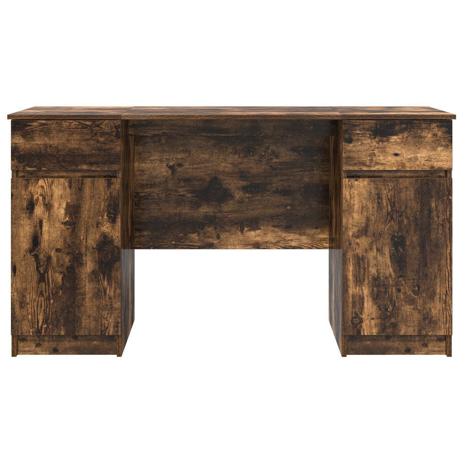 Bureau Rook Eiken 140X49X76 Cm Gefabriceerd Hout