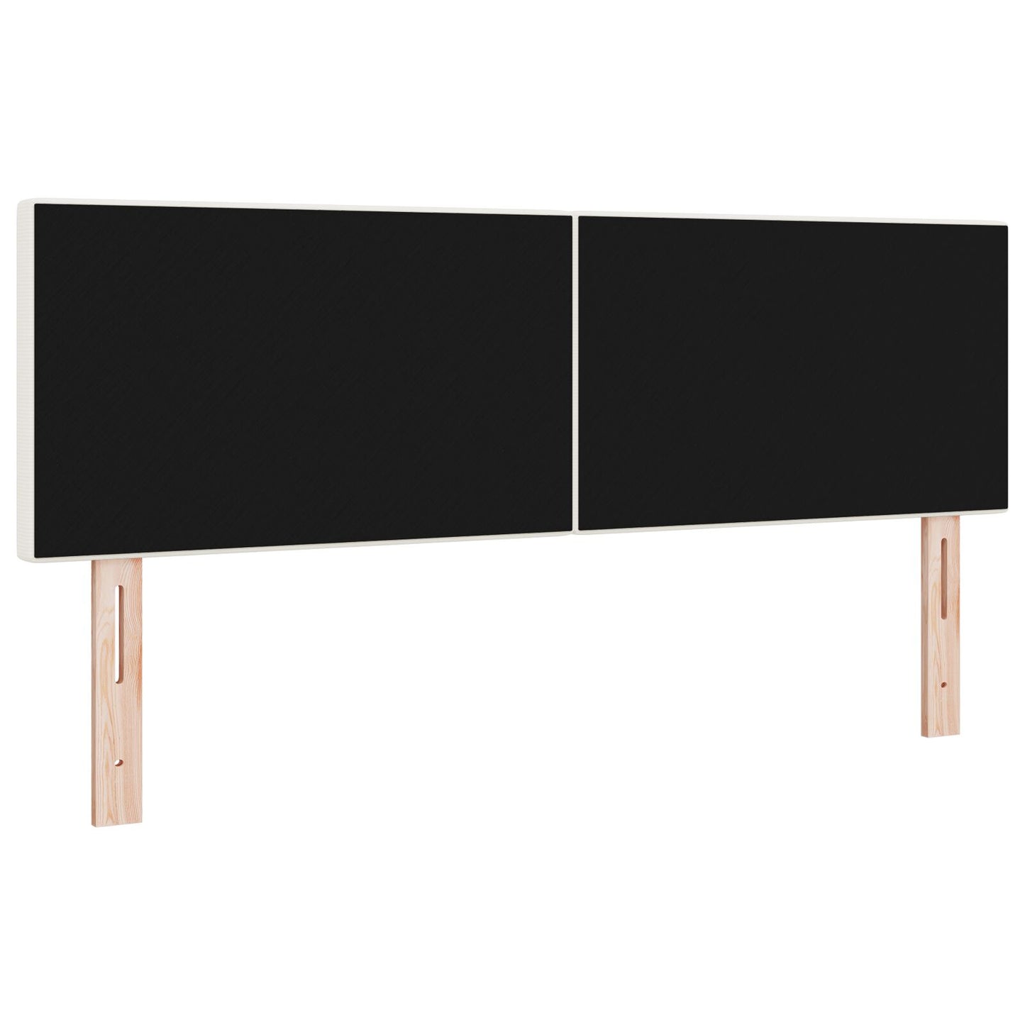 Hoofdbord Eenvoudig Ontwerp Kordon Stof Crème 160 cm Laag hoofdbord