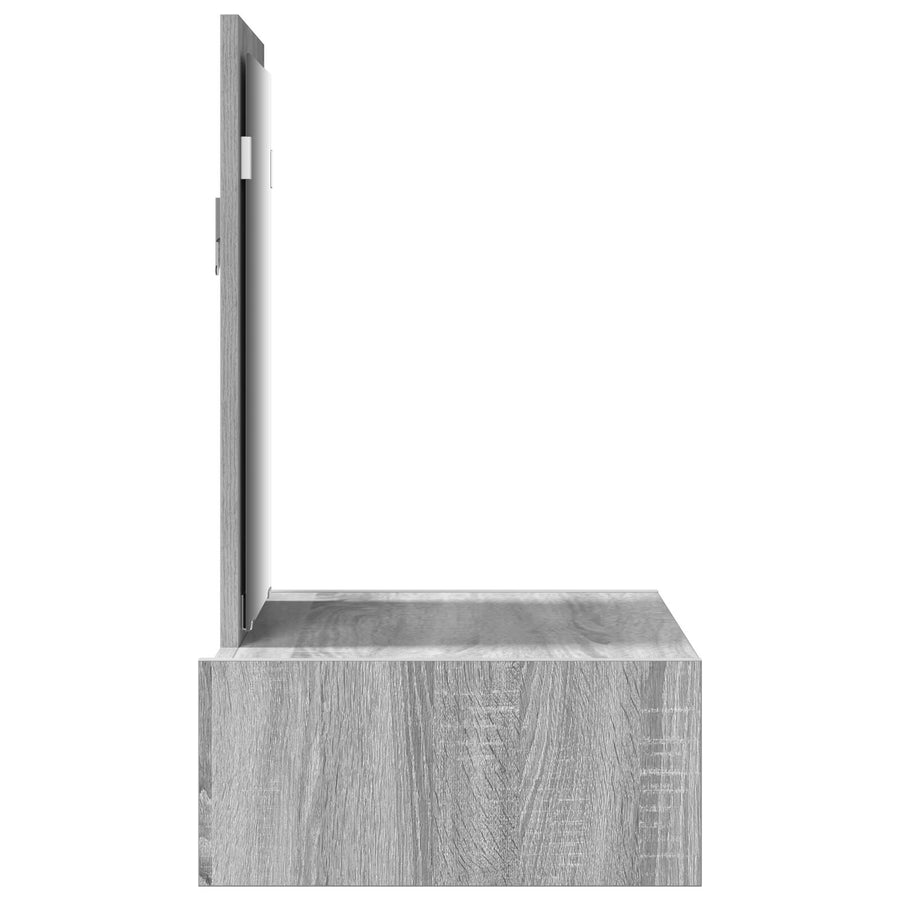 Wandkaptafel In , 60 x 40 x 70 cm Grijze sonoma zonder LED