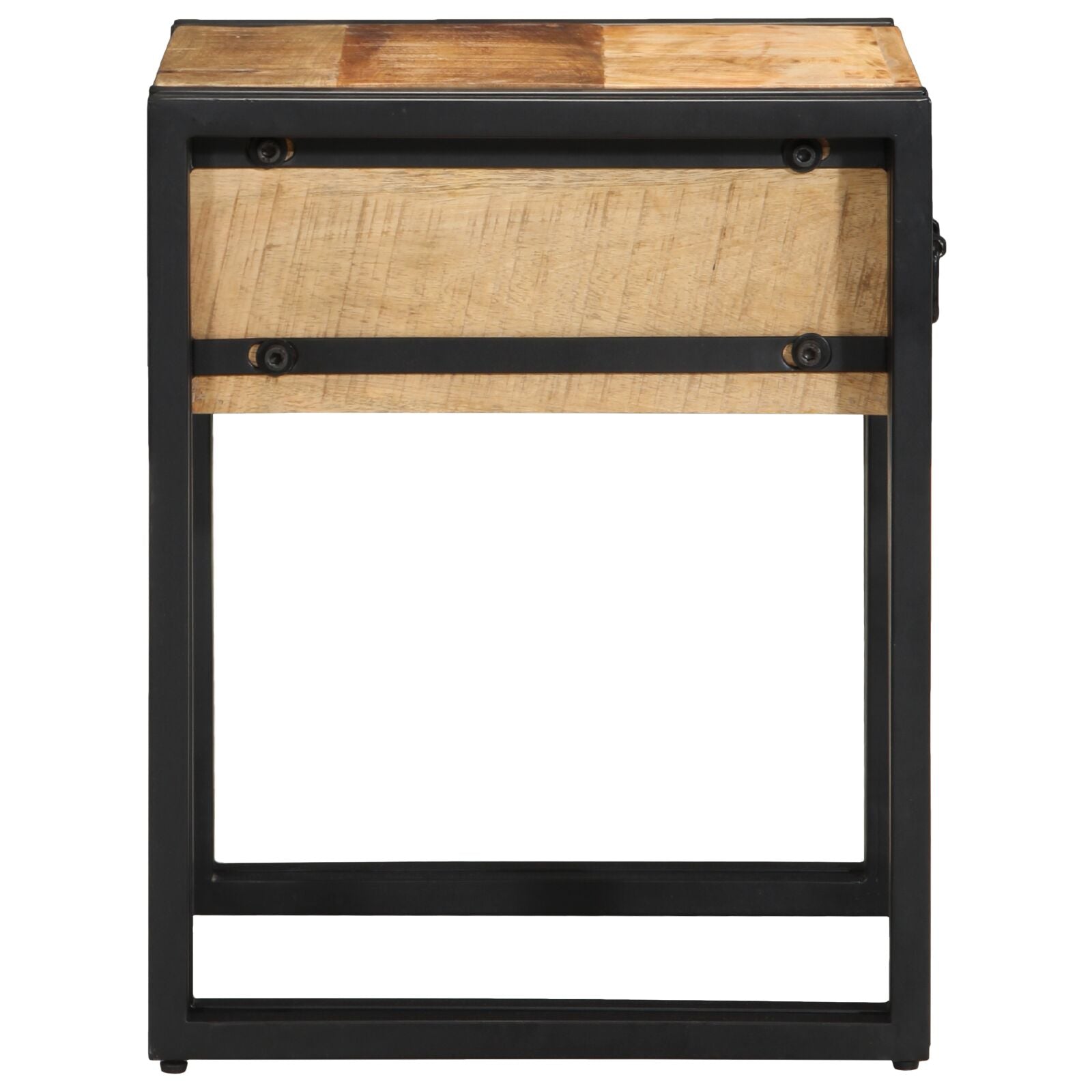 Bijzettafel Massief Ruw Hout Mango 40 x 40 x 50 cm Massief ruw mango-hout