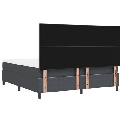 Boxspring Bed Met Matras Donkergrijs