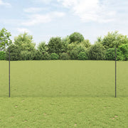 Draadafsluiting 10 m antraciet met palen staal PVC