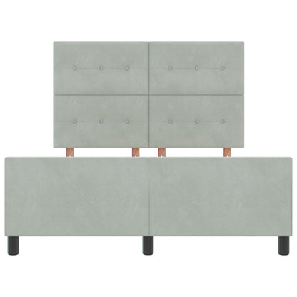 Bedframe Lichtgrijs 140X200 Cm Velours Crème