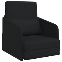 Vloersofa Bed 2-In-1 65X80X83 Cm Stof Zwart
