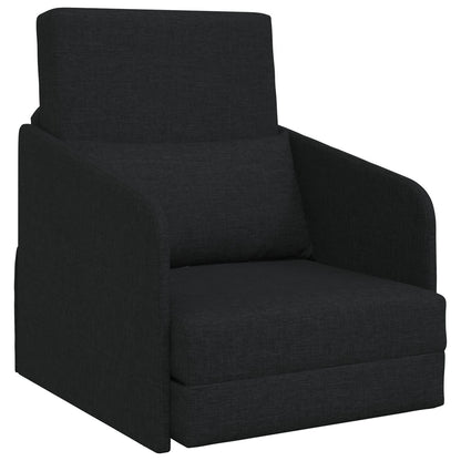 Vloersofa Bed 2-In-1 65X80X83 Cm Stof Zwart