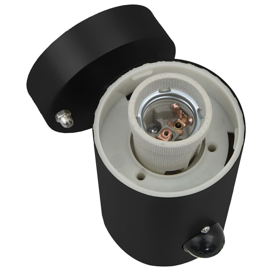 Buitenwandlampen 2 Stuks Rvs Ip44 Zwart met sensor