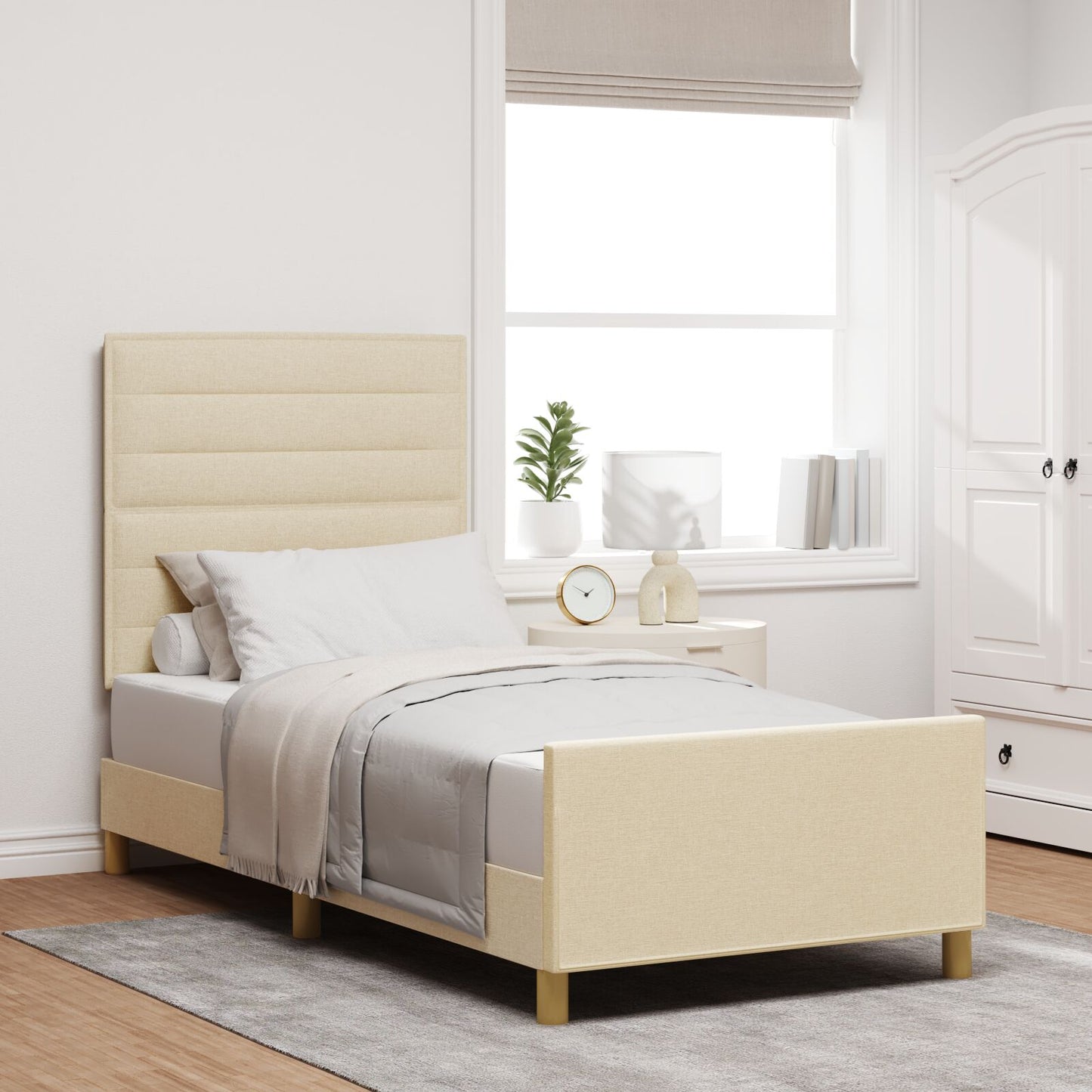 Bedbodem In Crème, 80X200 Cm, Stof Crème