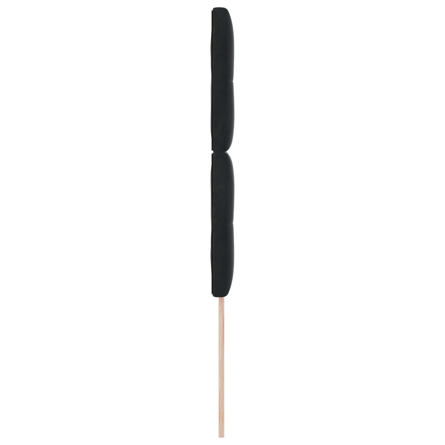 Hoofdbord Knopen Getuft Fluweel Zwart 100 cm Hoog hoofdbord