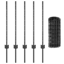 Euro Hek Met 5 U-Palen Grijs 0.8X10 M Staal