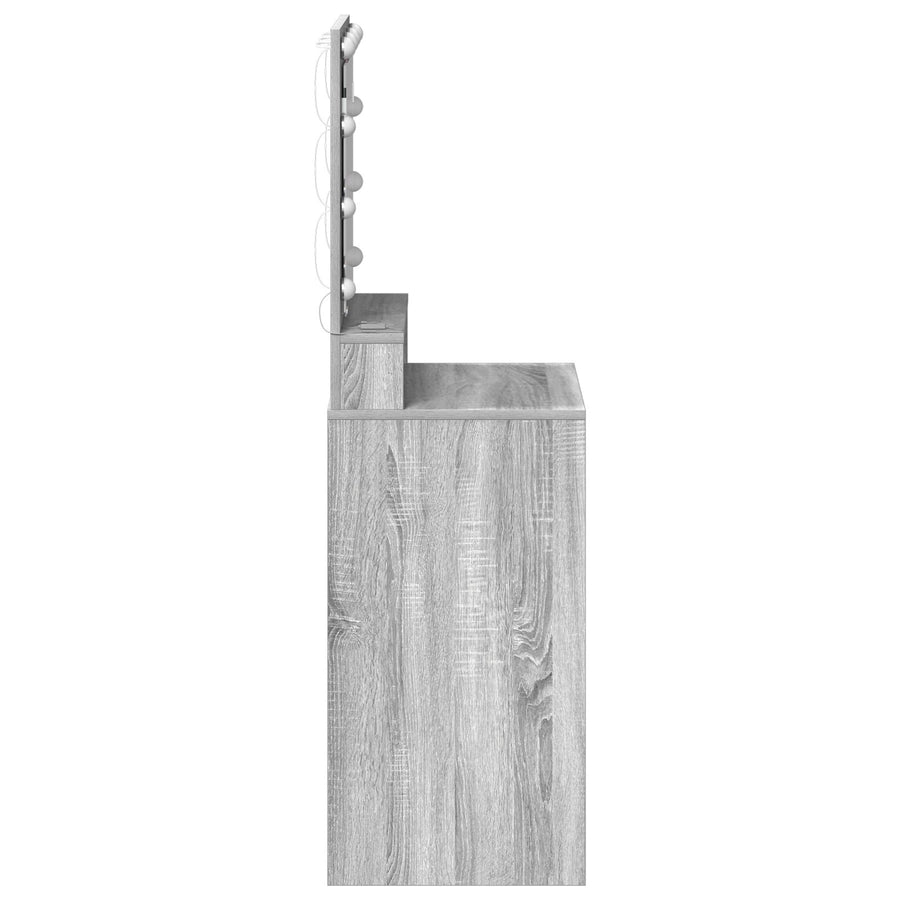 Kaptafel Met Led Lichten In - Grey Sonoma 50 x 41 x 135 cm