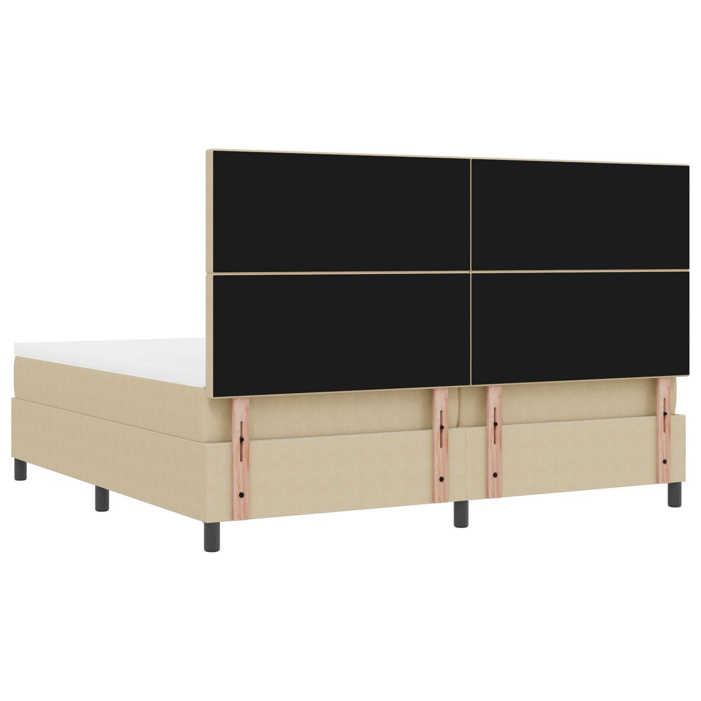 Boxspringbed Met Matras Lichtgroen Grijs 200X200 Cm Corduroy Stof
