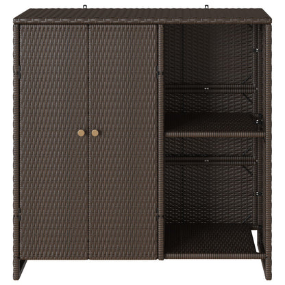 Opbergkast 100X36X102 Cm Rattan Bruin