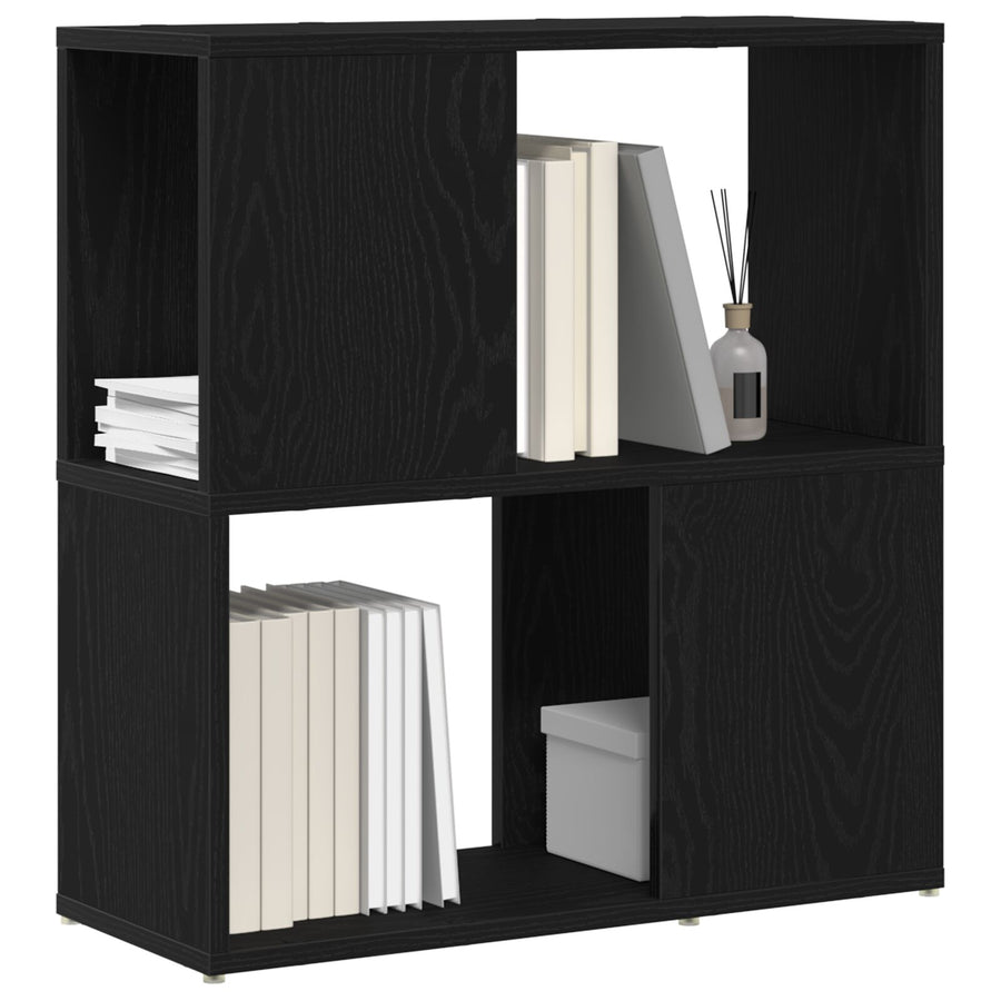 Boekenrek Geëngineerd Hout Zwart eiken 60 x 24 x 63 cm