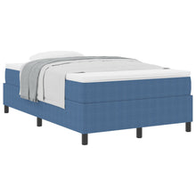 Boxspringbed Met Matras Blauw 120X200 Cm Corduroy Stof