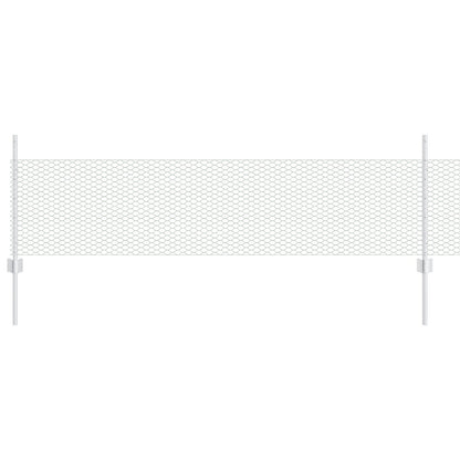 Hekpalen 11 St U-Channel 60 Cm Verzinkt Staal,  Hexagon Hek 0.5X100 M Verzinkt Staal