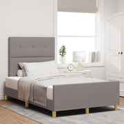 Bedframe 120x200 cm stof taupe met hoofdeinde