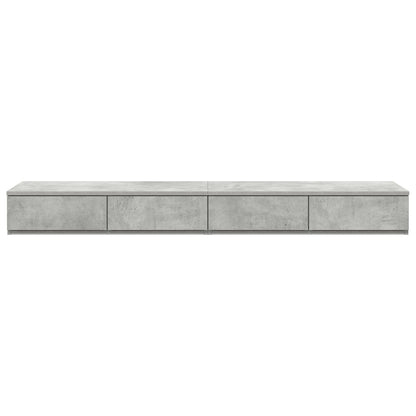 Nachtkastjes Gegoten Hout Betonnen grijs 160 x 36.5 x 16.5 cm