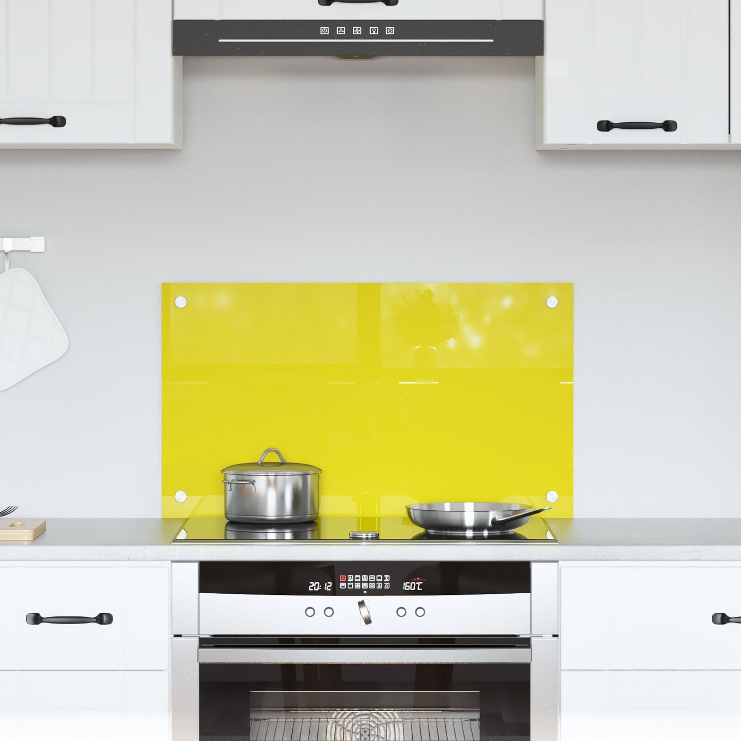 Keuken Achterwand 70X40X0,6 Cm Gelaagd Glas Geel 70 x 40 cm