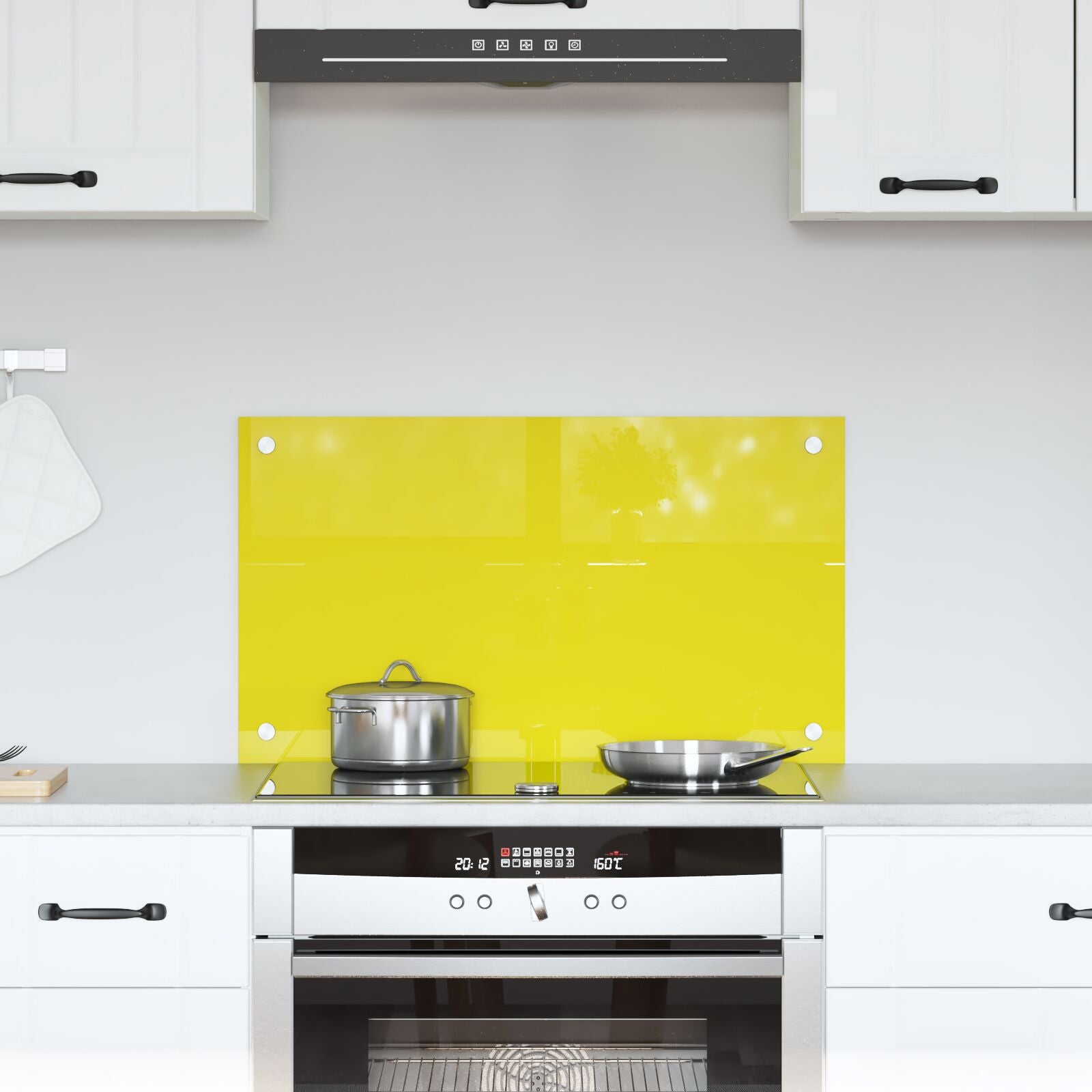 Keuken Achterwand 70X40X0,6 Cm Gelaagd Glas Geel 70 x 40 cm