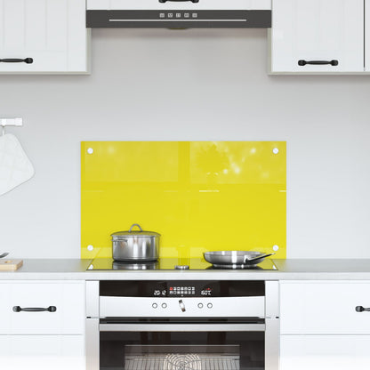 Keuken Achterwand 70X40X0,6 Cm Gelaagd Glas Geel 70 x 40 cm