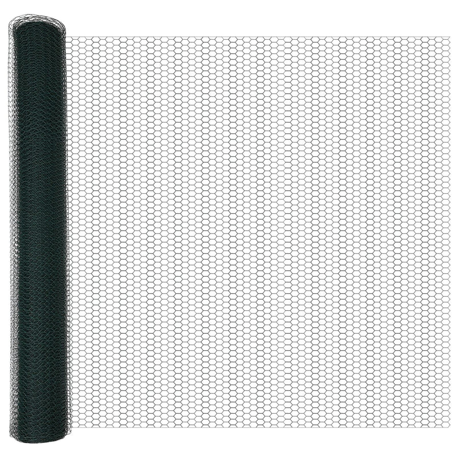 Hekpalen 5 St U-Kanaal Groen 120 Cm Staal,  Zeshoekig Hek Groen 1.2X10 M Staal