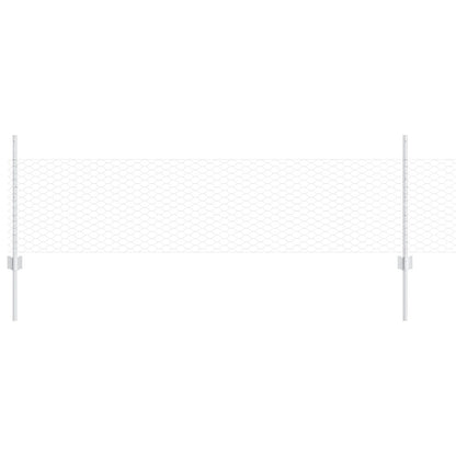 Hekpalen 5 St U-Kanaal 60 Cm Gegalvaniseerd Staal,  Hexagonaal Hek 0.5X10 M Gegalvaniseerd Staal