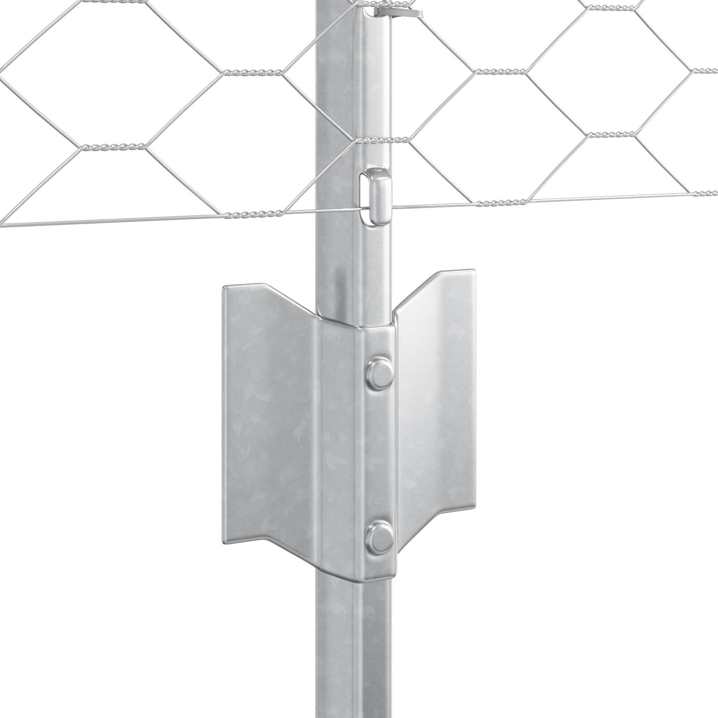 Schuttingpalen 11 Stuks U-Kanaal 60 Cm Gegalvaniseerd Staal,  Zeshoekige Schutting 0.6X100 M Gegalvaniseerd Staal