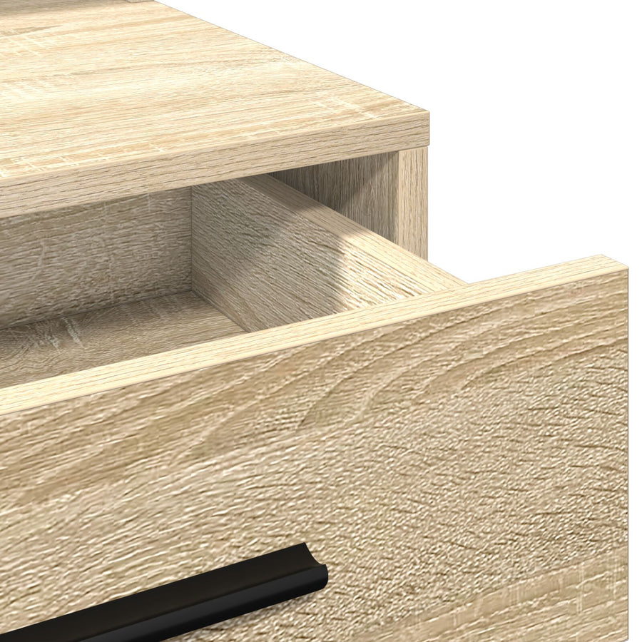 Kaptafel Met Led-Verlichting In 79 x 41 x 135 cm Sonoma eiken