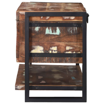 Opbergdoos Meerkleurig 80X35X45 Cm Massief Hout Gerecycled Massief gerecycled hout