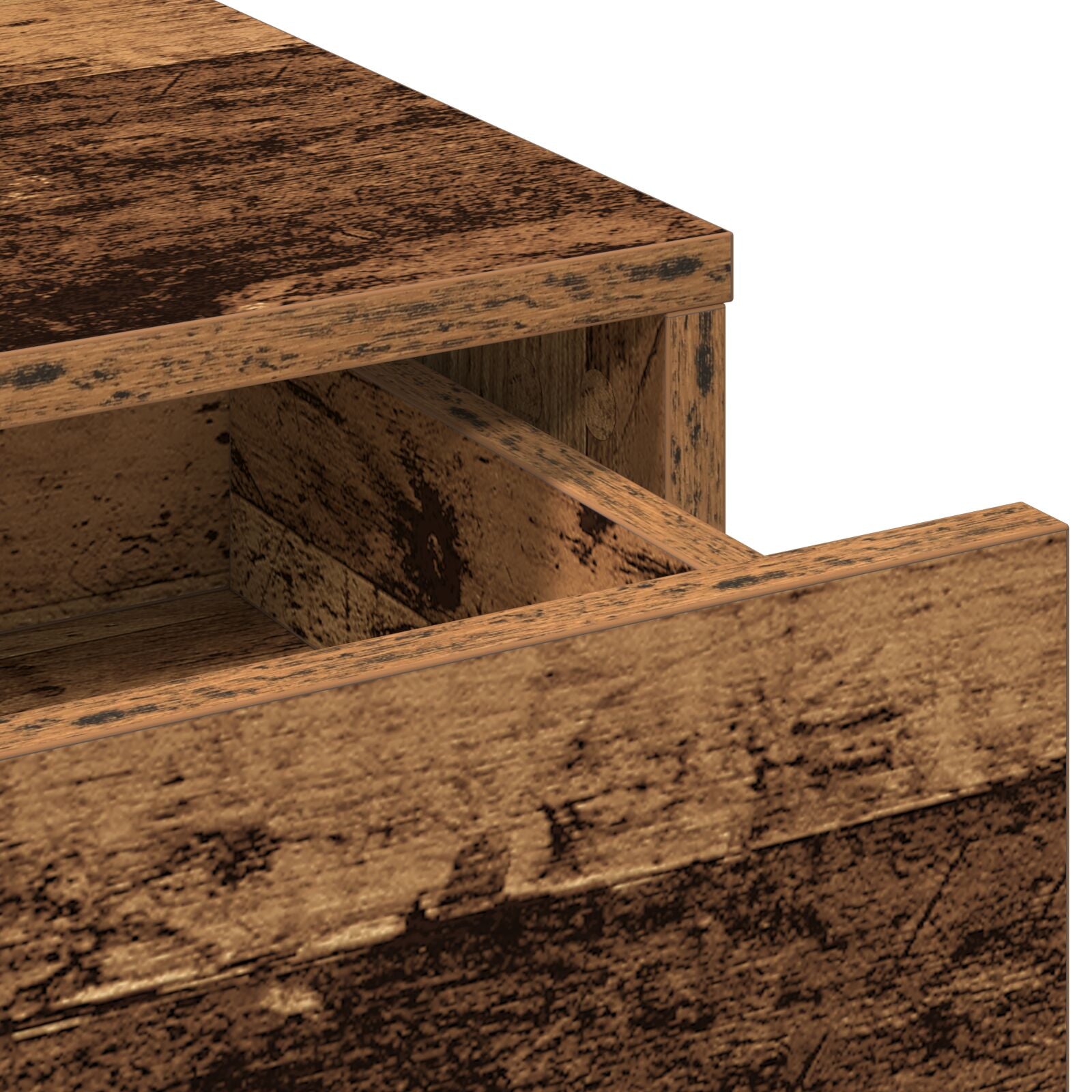 Kaptafel Met Laden - 50 x 41 x 140 cm Oud hout