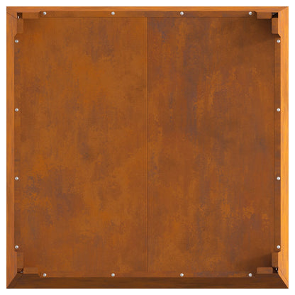 Vuurkorf Corten Staal Staal Duurzaam 80 x 80 x 43 cm Verweerd staal/Bruin