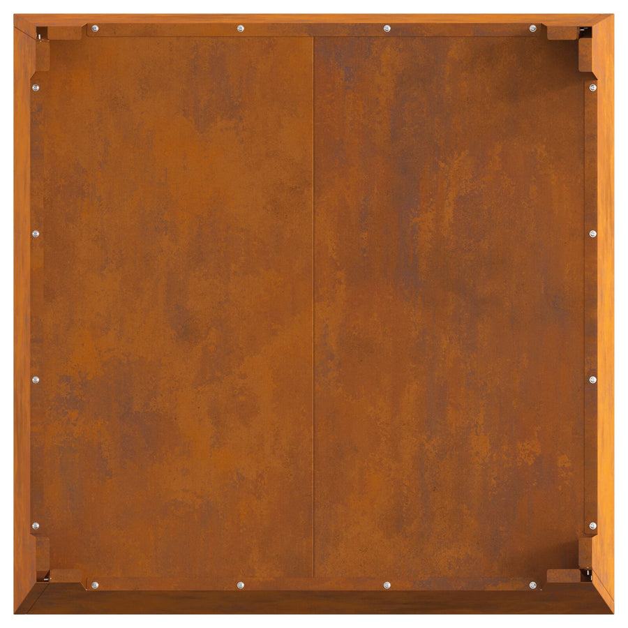 Vuurkorf Corten Staal Staal Duurzaam 80 x 80 x 43 cm Verweerd staal/Bruin