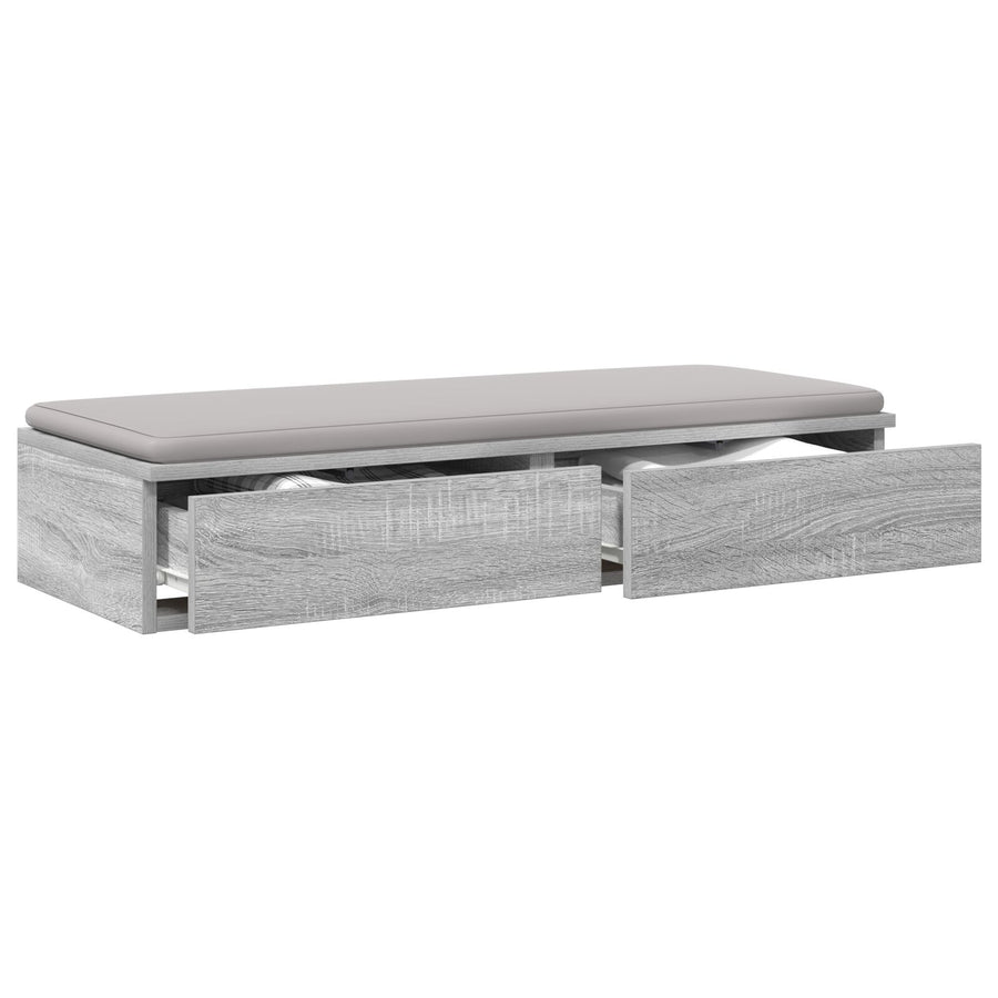 Lade Voor Bed 100X36,5X16,5 Cm Bewerkt Hout Grijs sonoma 100 x 36.5 x 16.5 cm