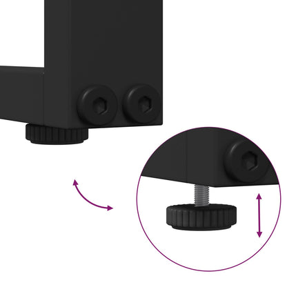 Tuin Tafel 100X55X70 Cm Dpc En Staal Bruin
