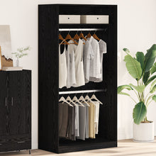 Zwarte Eiken Kast - 100X50X200 Cm