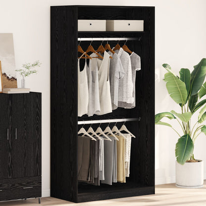 Zwarte Eiken Kast - 100X50X200 Cm