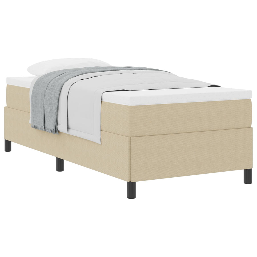 Bedframe Corduroy Stof Lichtgroen grijs 80 x 200 cm