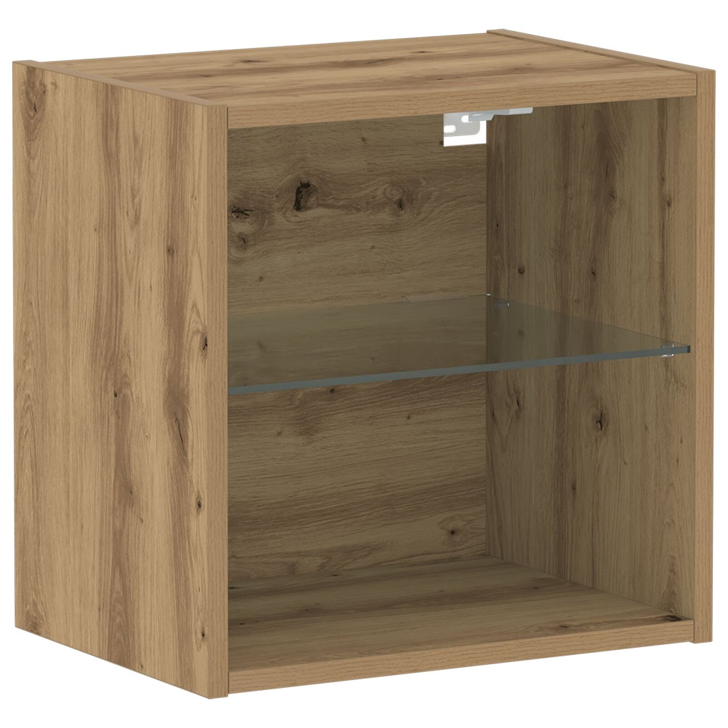 Zwevende Plank 2 Stuks 40X28.5X40 Cm Bewerkt Hout Artisan eiken