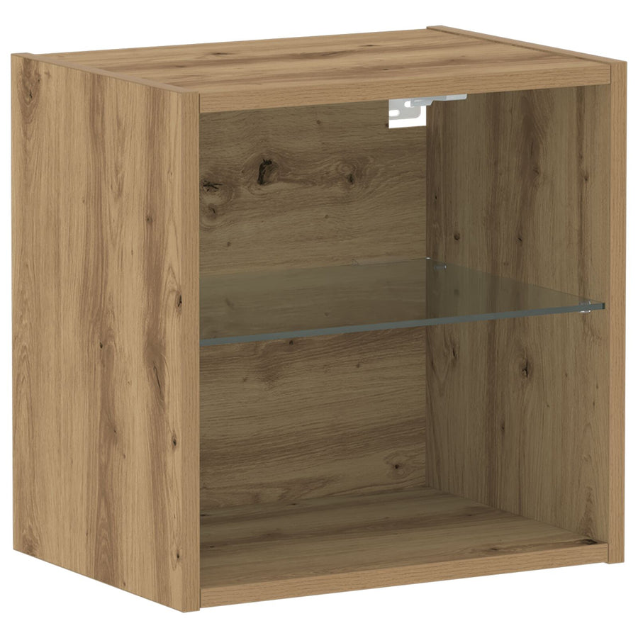 Zwevende Plank 2 Stuks 40X28.5X40 Cm Bewerkt Hout Artisan eiken