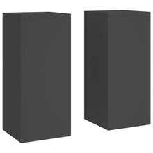 Buiten Plant Stands Pillar 2 Stuks 24X24X55 Cm Staal Zwart 2x (55 cm)