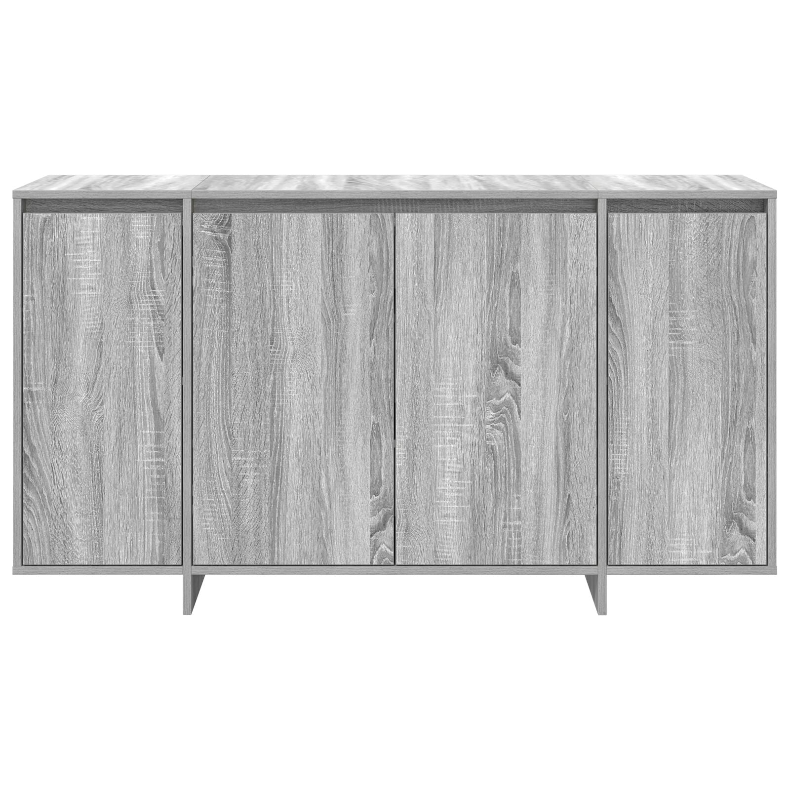 Grijs Dressoir Bewerkt Hout 135 X 41 X 75 Cm
