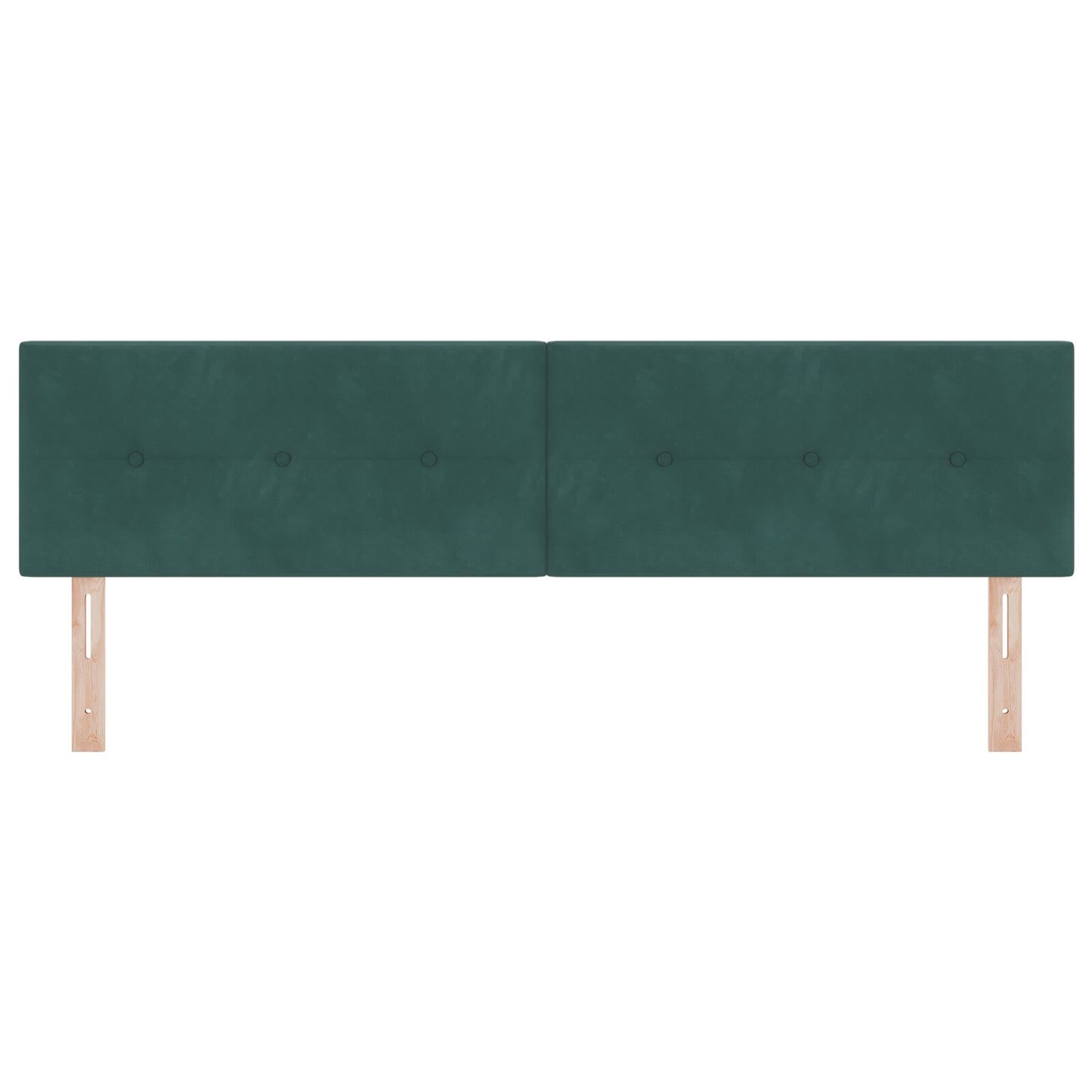 Hoofdbord Met Knopen Fluweel Donkergroen 180 cm Laag hoofdbord