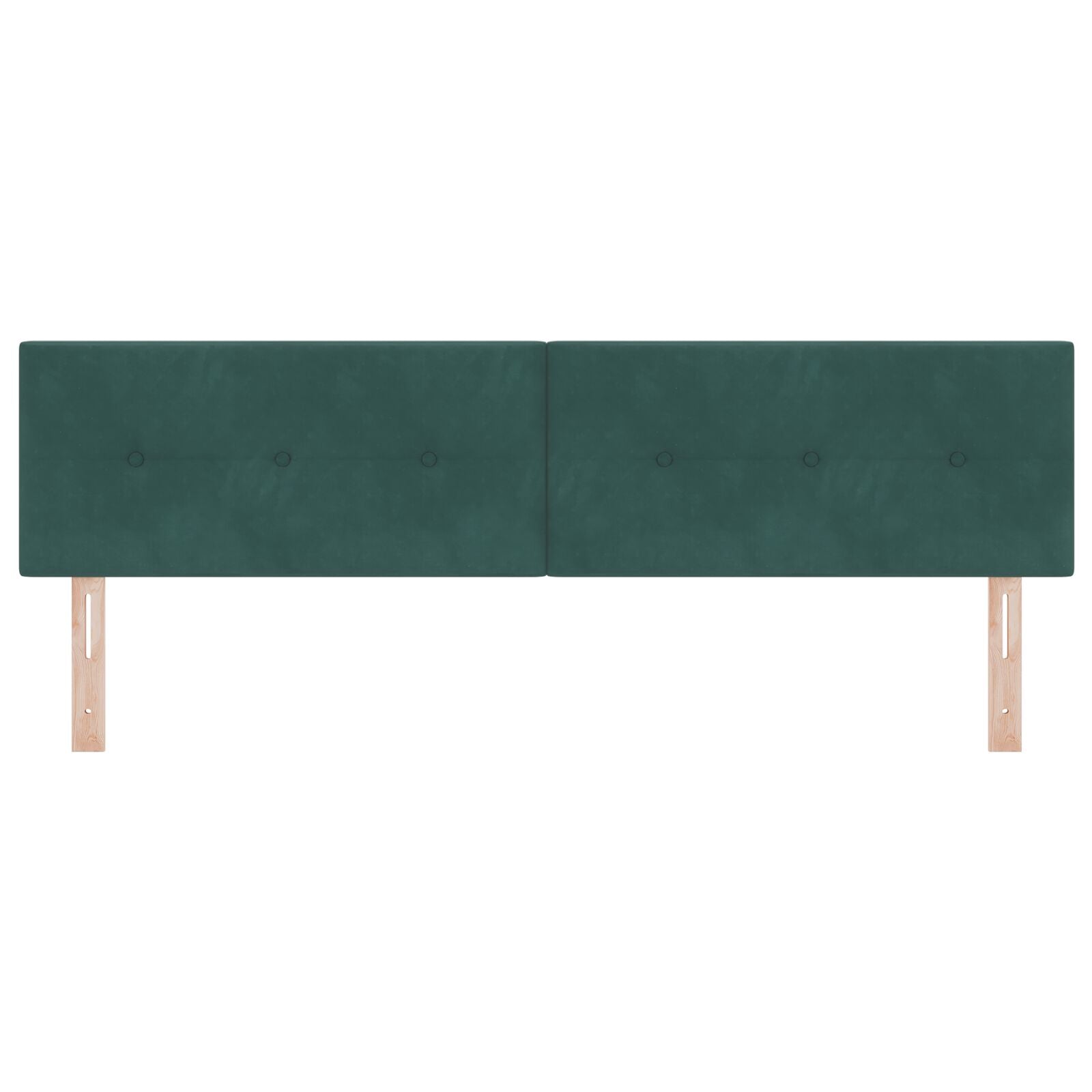 Hoofdbord Met Knopen Fluweel Donkergroen 180 cm Laag hoofdbord