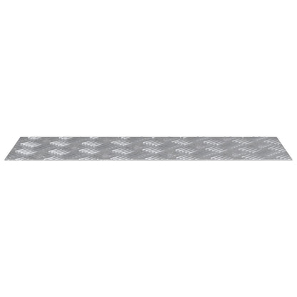 Aluminium Checkerplaten 4 Pcs Antislip 75X25 Cm 75 x 25 x 0.3 cm Rechthoekig