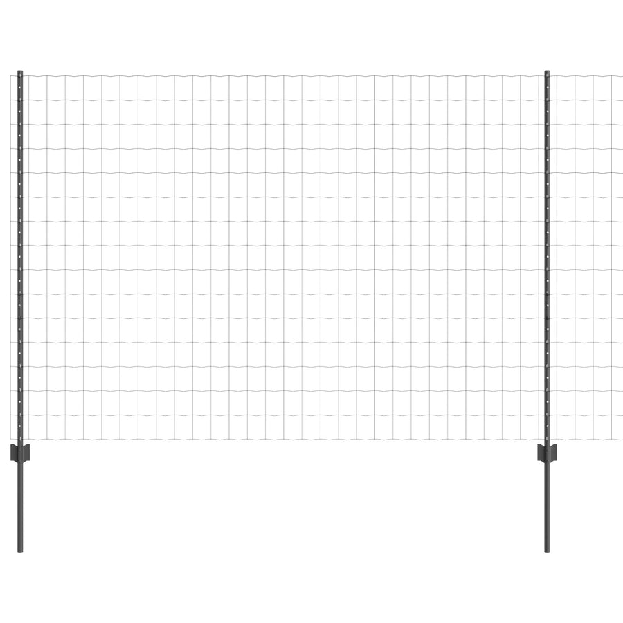Euro Fence Met 10 U Staken Grijs 1.6X10 M Staal