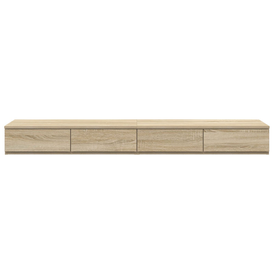 Nachtkastje Bewerkt Hout Opslag Sonoma eiken 140 x 36,5 x 16,5 cm