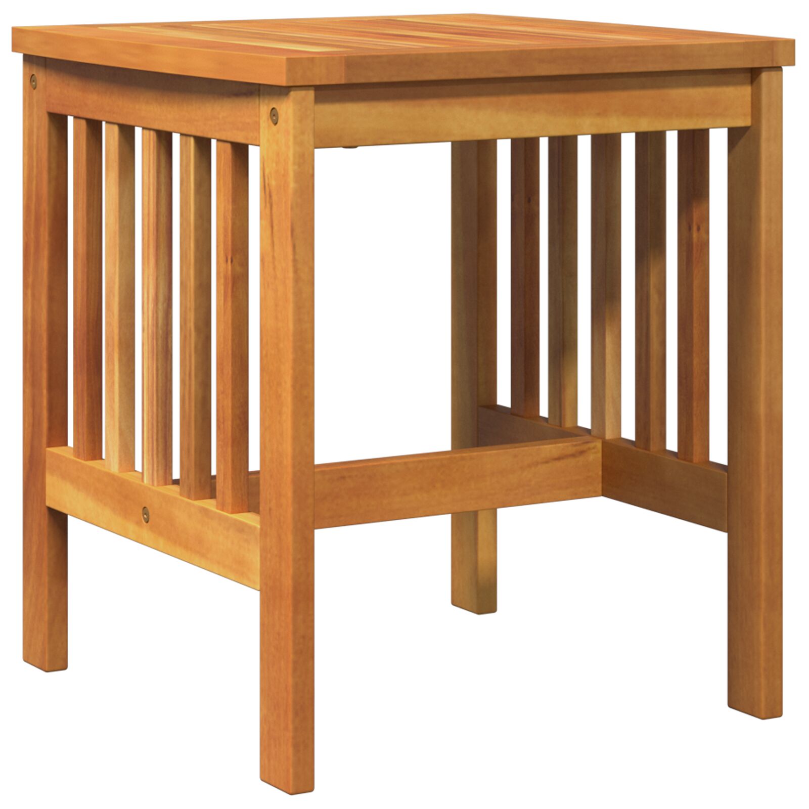 Tuin Bijzettafel Bruin 45X45X50 Cm Massief Acaciahout