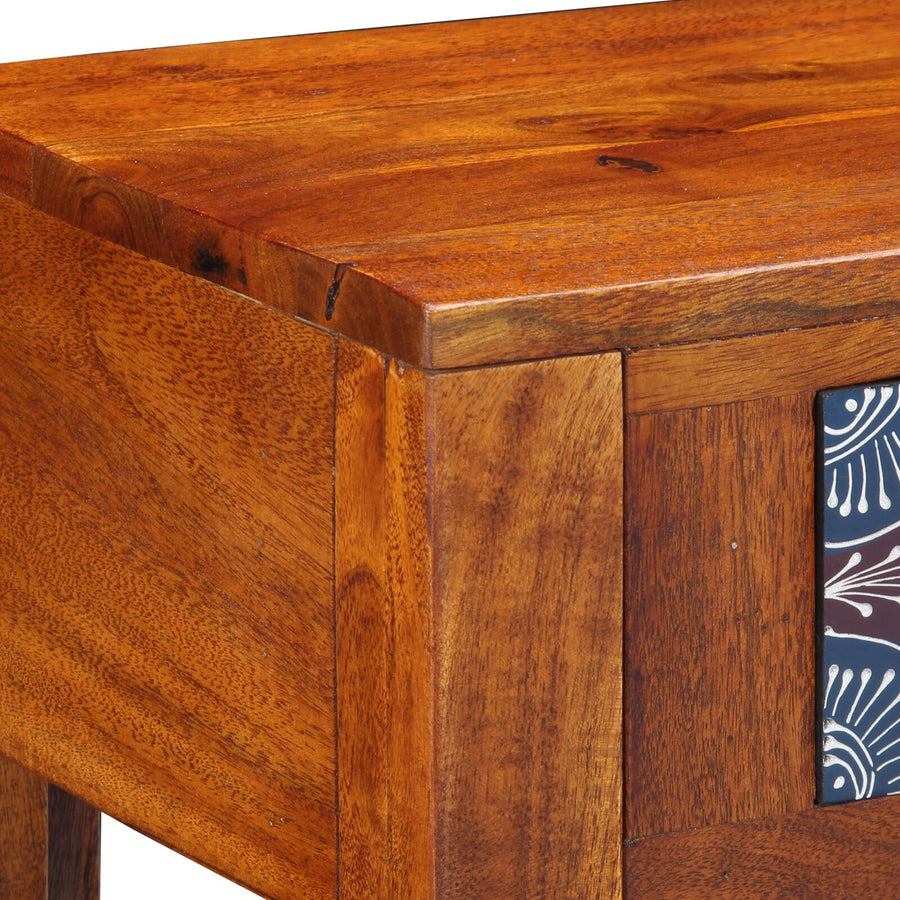 Bijzettafel 40X30X36 Cm Massief Hout Acacia