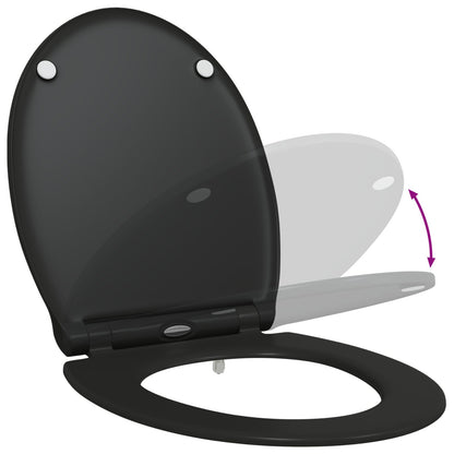 Quick Release Toiletseat Met Soft Close Duroplast Zwart
