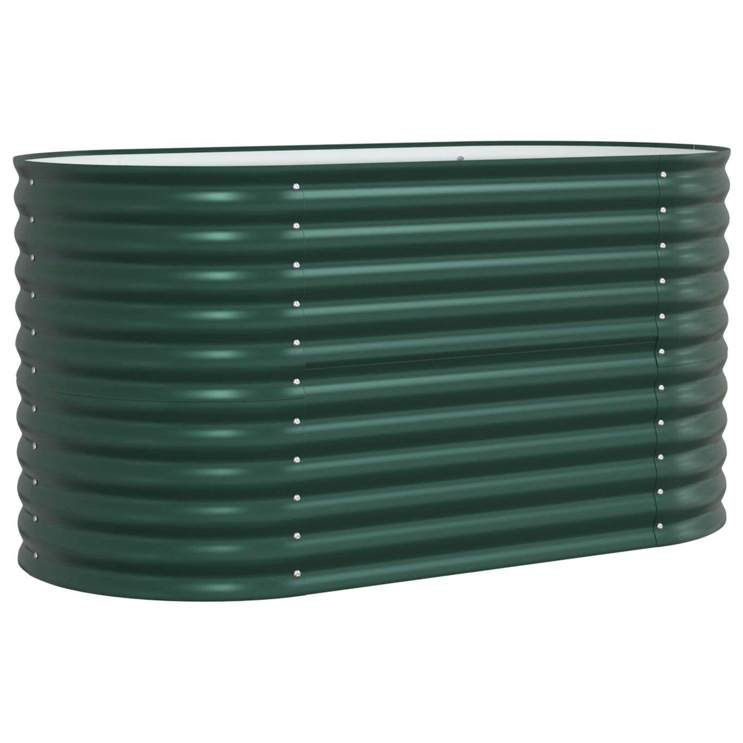 Tuin Verhoogd Bed Gegalvaniseerd Staal 160 x 80 x 81 cm Groen